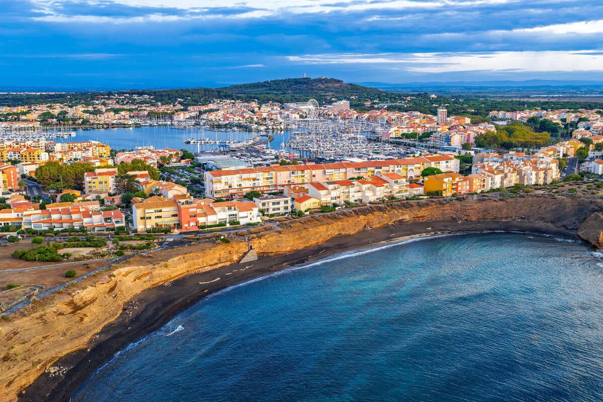 Puerto y tejados de Cap d’Agde